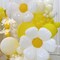 11PCS Daisy Balloons,Huge White Flower Daisy Foil Mylar Balloons for Baby Shower Wedding Groovy Boho Daisy Birthday Party Decorations (43in''28in''16in'')